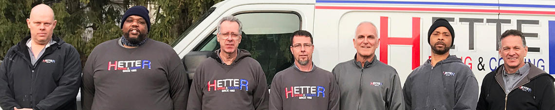 Hetter Heating 15 year club group photo
