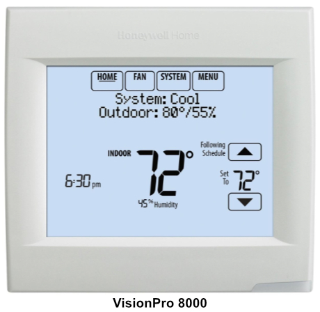 VisionPro 8000 thermostat